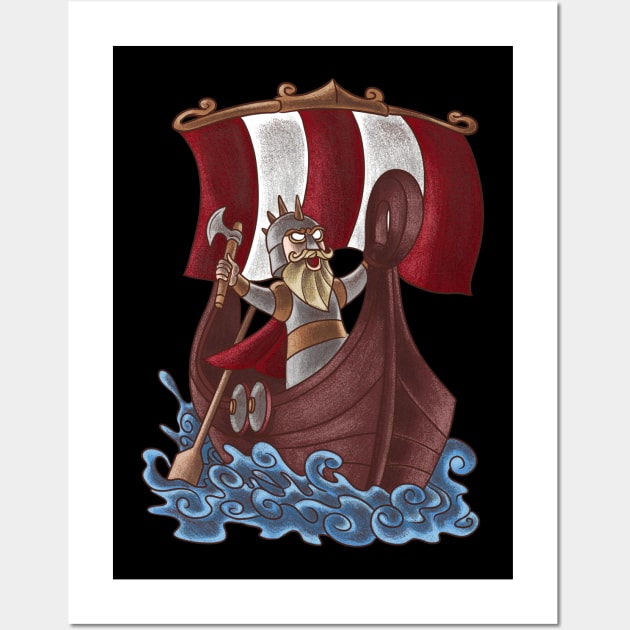 Embrace the Spirit of the Vikings with Vanderlust Adventure Design Wall Art by Holymayo Tee